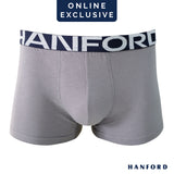 Hanford Men Natural Cotton Knit Boxer Briefs No Spandex OG Medieval (Single Pack) S-4X Big Plus Size