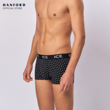 Hanford ICE Men Viscose w/ Spandex Boxer Briefs Dime - Black (Single Pack)