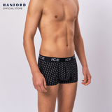 Hanford ICE Men Viscose w/ Spandex Boxer Briefs Dime - Black (Single Pack)