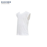 Hanford Kids R-Neck Cotton Single Jersey Sleeveless Shirt NEW - White (Single Pack)