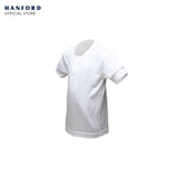 Hanford Kids Camisa Cotton Single Jersey Short Sleeves Shirt - White (Single Pack)