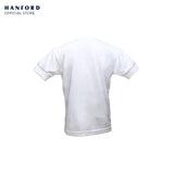 Hanford Kids Camisa Cotton Single Jersey Short Sleeves Shirt - White (Single Pack)