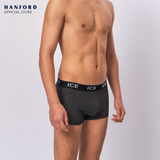 Hanford ICE Men Viscose w/ Spandex Boxer Briefs Drops - Black (Single Pack)