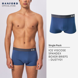Hanford iCE Men Viscose w/ Spandex Boxer Briefs Dusty01 - Dark Denim (Single Pack)