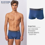 Hanford iCE Men Viscose w/ Spandex Boxer Briefs Dusty01 - Dark Denim (Single Pack)