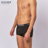 Hanford Men Natural Cotton Knit Comfort Boxer Briefs (No Spandex) - OG Espresso (Single Pack) S-4X Big Plus Size