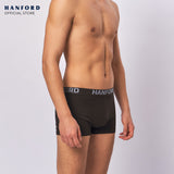 Hanford Men Natural Cotton Knit Comfort Boxer Briefs (No Spandex) - OG Espresso (Single Pack) S-4X Big Plus Size