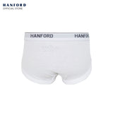 Hanford Kids/Teens Premium Ribbed Cotton Hipster Briefs W/ Fly Opening Finn W200 - White (3in1 Pack)