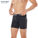 Hanford Athletic Men Pro Cool 2.0 Quick Dry Compression Boxer Shorts Flex02 - Jet Black (Single Pack)
