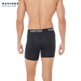 Hanford Athletic Men Pro Cool 2.0 Quick Dry Compression Boxer Shorts Flex02 - Jet Black (Single Pack)
