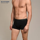 Hanford Men Natural Cotton Knit Boxer Briefs No Spandex OG Briggs - Assorted (3in1 Pack) S-2X