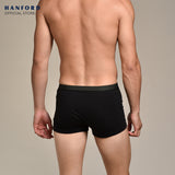 Hanford Men Natural Cotton Knit Boxer Briefs No Spandex OG Briggs - Assorted (3in1 Pack) S-2X