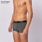 Hanford iCE Men Viscose w/ Spandex Boxer Briefs Geo - Black/Geometric Print (Single Pack)