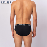 Hanford Men Regular Cotton Briefs OG Jaren - Black (3in1 Pack)