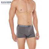 Hanford Men Cotton w/ Spandex Boxer Briefs Logan - Assorted Basic Colors (3in1 Pack) S-4X Big Plus Size