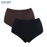 Fem by Hanford Ladies Women Plus Size Classic Brief Mid Waist Mom Panty - Maxine (2in1 Pack) Big Plus Size