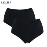 Fem by Hanford Ladies Women Plus Size Classic Brief Mid Waist Mom Panty - Maxine (2in1 Pack) Big Plus Size