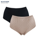 Fem by Hanford Ladies Women Plus Size Classic Brief Mid Waist Mom Panty - Maxine (2in1 Pack) Big Plus Size