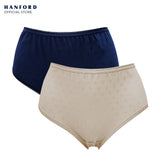 Fem by Hanford Ladies Women Plus Size Classic Brief Mid Waist Mom Panty - Maxine (2in1 Pack) Big Plus Size