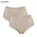 Fem by Hanford Ladies Women Plus Size Classic Brief Mid Waist Mom Panty - Maxine (2in1 Pack) Big Plus Size