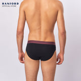 Hanford Men Regular Cotton Briefs Merlin - Black (3in1 Pack)