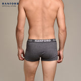 Hanford Men Natural Cotton Knit Comfort Boxer Briefs (No Spandex) - OG Murk (Single Pack) S-4X Big Plus Size