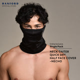 Hanford Athletic Quick Dry Neck Gaiter Half Face Cover Motorcycle Bike Cycling Rider for Wind Protection (1pc)