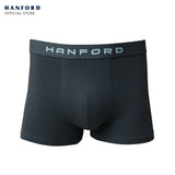 Hanford Men Cotton w/ Spandex Boxer Briefs Ozzy - Iron Gate/Limphet Shell Logo (Single Pack)
