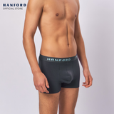 Hanford Men Cotton w/ Spandex Boxer Briefs Ozzy - Iron Gate/Limphet Shell Logo (Single Pack)