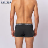 Hanford Men Natural Cotton Knit Comfort Boxer Briefs (No Spandex) - OG Phantom (Single Pack) S-4X Big Plus Size