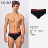 Hanford Men Regular Cotton Briefs OG Reed - Black (1PC/Single Pack)