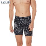 Hanford Athletic Men Pro Cool Quick Dry Compression Shorts Revo - Black / Swirl Print (Single Pack)