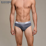 Hanford Men Regular Cotton Briefs OG Ridge - Assorted Melange (3in1 Pack)