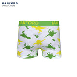 Hanford Kids/Teens Cotton Hipster Boxer Briefs Saurus - Dinosaurs Stripe Print (3in1 Pack)