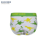 Hanford Kids/Teens Cotton Hipster Briefs Saurus - Dinosaurs Stripe Print (3in1 Pack)