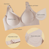 ICE Next to Skin Ladies Women Seamless Heatpress Comfort Fit Soft Push Up Wireless NonWire Bra - Kenzi (Single Pack)