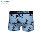 Hanford Kids/Teens Cotton Hipster Boxer Briefs Sharky - Shark Print  (3in1 Pack)