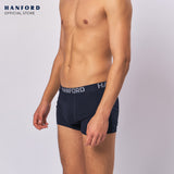 Hanford Men Natural Cotton Knit Comfort Boxer Briefs (No Spandex) - Sky Captain (Single Pack) S-4X Big Plus Size