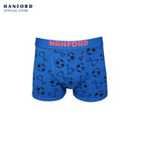 Hanford Kids/Teens Premium Ribben Cotton Hipster Boxer Briefs Soccer Print - Assorted (3in1 Pack)