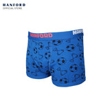 Hanford Kids/Teens Premium Ribben Cotton Hipster Boxer Briefs Soccer Print - Assorted (3in1 Pack)