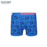 Hanford Kids/Teens Premium Ribben Cotton Hipster Boxer Briefs Soccer Print - Assorted (3in1 Pack)