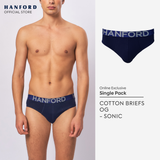 Hanford Men Regular Cotton Briefs OG Sonic - Pageant Blue (1PC/Single Pack)