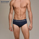 Hanford Men Seamless Seam Free No Seam Comfort Soft Nylon with Spandex Briefs Itch Free Spear - Assorted (3in1 Pack)