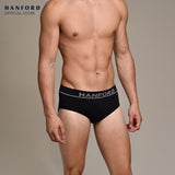 Hanford Men Seamless Seam Free No Seam Comfort Soft Nylon with Spandex Briefs Itch Free Spear - Assorted (3in1 Pack)