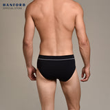 Hanford Men Seamless Seam Free No Seam Comfort Soft Nylon with Spandex Briefs Itch Free Spear - Assorted (3in1 Pack)