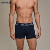 Hanford Men Seamless Seam Free No Seam Comfort Soft Nylon with Spandex Boxer Briefs Itch Free Spence - Assorted (3in1 Pack)