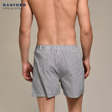 Hanford Men 100% Premium Cotton Woven Boxer Shorts Stark - Stripe (1PC/SinglePack)