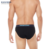Hanford Men Regular Cotton Briefs Stoked - Black (3in1 Pack)
