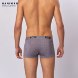 Hanford iCE Men Viscose w/ Spandex Boxer Briefs Swirl - Gray/Grass Swirl Print (Single Pack)
