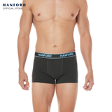 Hanford Men Cotton w/ Spandex Boxer Briefs Travis - Raven (Single Pack)